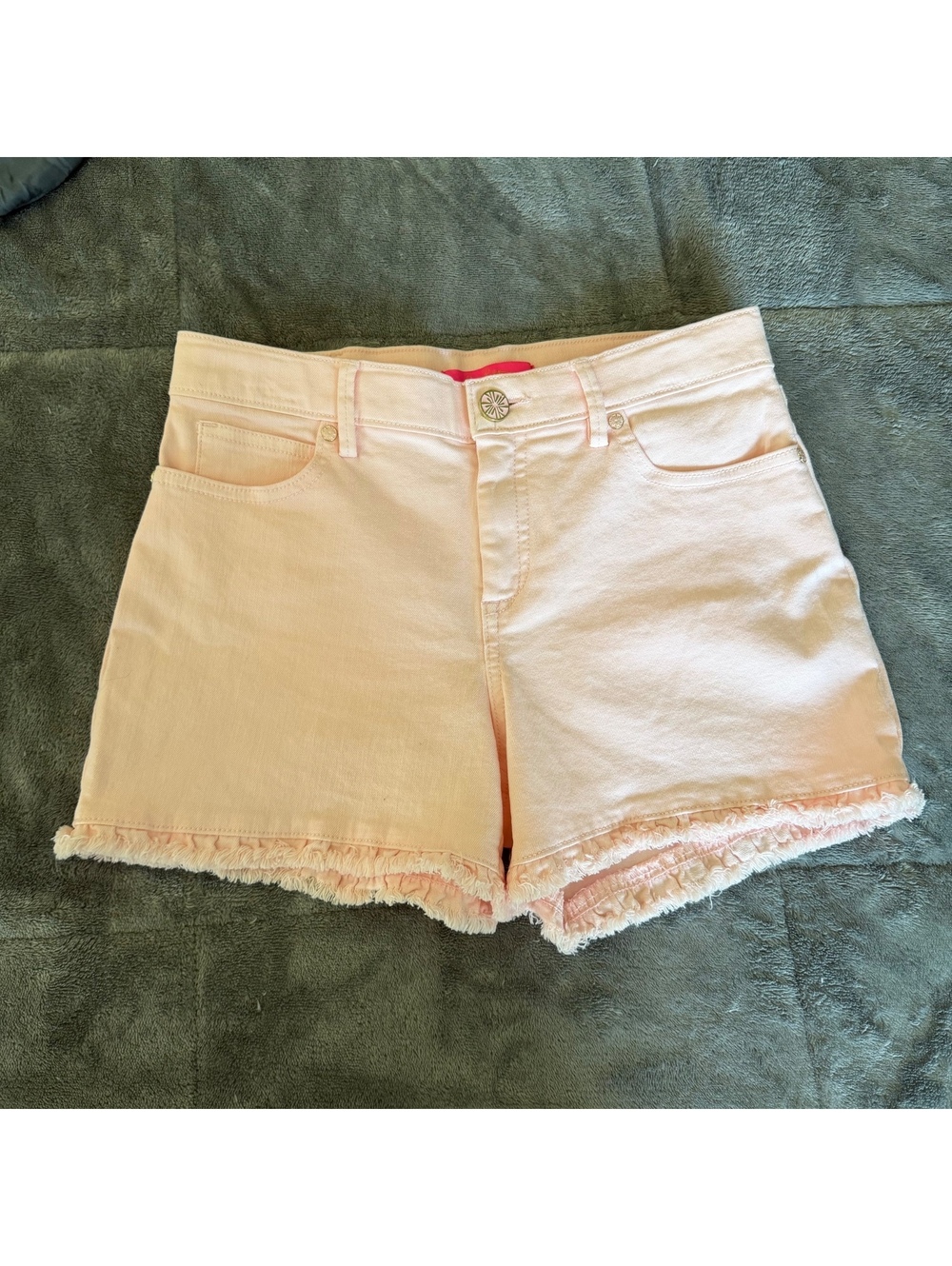 Lilly Pulitzer Pink Denim Shorts Size 0